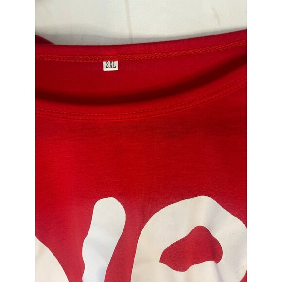 Valentines man women's love lightweight short sleeve t-shirt couples 2XL READ - Picture 5 of 5